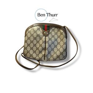 Vintage Gucci Supreme Web Sherry Line Sling Bag